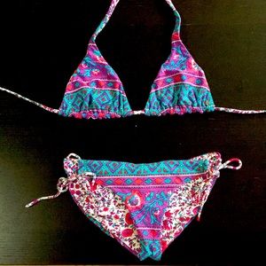 Billabong Reversible Triangle Bikini Set Low Rise